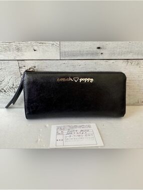 Coach Poppy Zip Wallet EUC